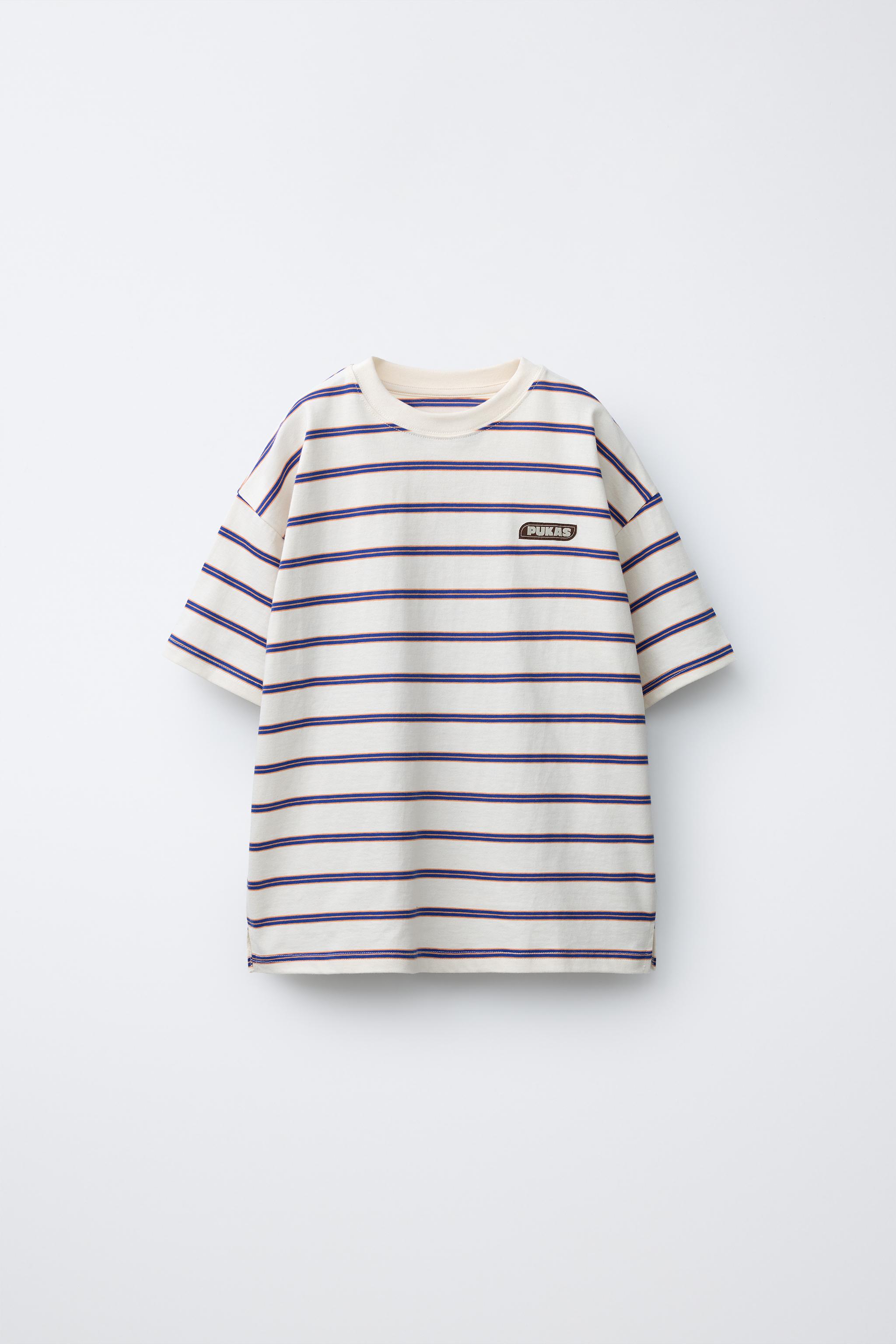 T-SHIRT RAYURES PUKAS SURF